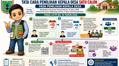 Satu Calon Kepala Desa Tetap Bisa Dipilih, Begini Ketentuan PP Nomor 16 Tahun 2026