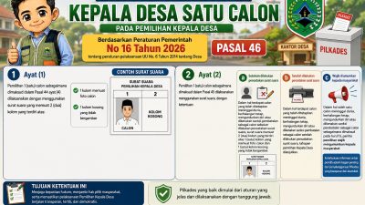 Pemilihan Kepala Desa dengan Satu Calon, Begini Ketentuan Surat Suaranya
