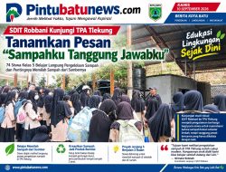 Sekolah Dasar Islam Terpadu Robbani, Bawa 74 Siswa Belajar Sampah ke TPA Tlekung