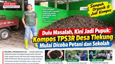 Dulu Masalah, Kini Jadi Pupuk: Kompos TPS3R Desa Tlekung Mulai Dicoba Petani dan Sekolah