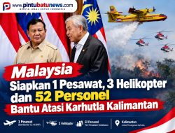 Malaysia Siapkan 1 Pesawat, 3 Helikopter dan 52 Personel Bantu Atasi Karhutla Kalimantan