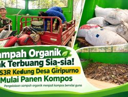 Sampah Organik Tak Terbuang Sia-sia! TPS3R Kedung Desa Giripurno Mulai Panen Kompos