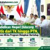 Pendidikan Negeri Didorong Gratis dari TK hingga PTN, Prabowo Minta Program Disiapkan Bertahap