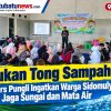 Bukan Tong Sampah! Sabers Pungli Ingatkan Warga Sidomulyo Jaga Sungai dan Mata Air