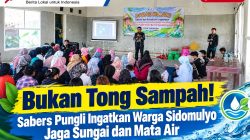 Bukan Tong Sampah! Sabers Pungli Ingatkan Warga Sidomulyo Jaga Sungai dan Mata Air